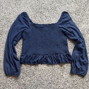 Arizona Jean co XXL long sleeve on or off shoulders scrunched cropped top